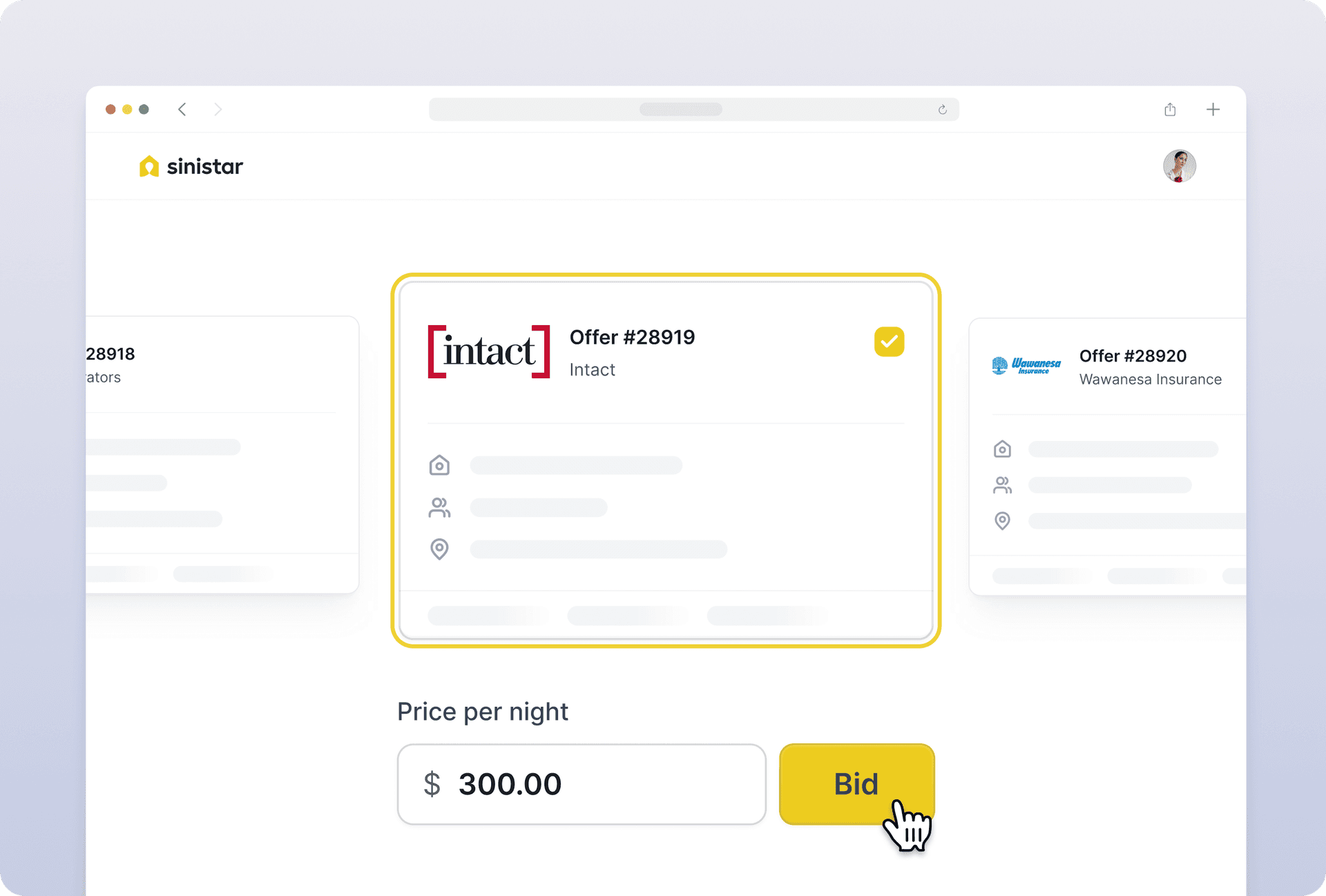 Bid on the best offer